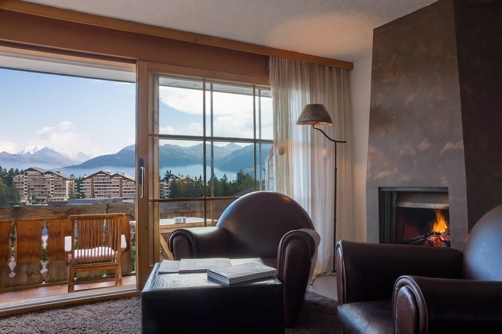 Hostellerie Du Pas De L'Ours "Relais Et Chateaux" Кран-Монтана Екстер'єр фото